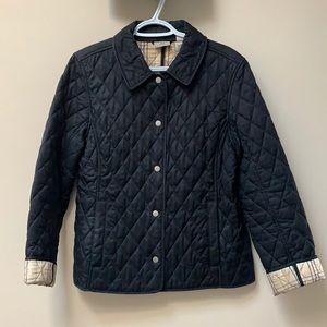 Black Quilted LL Bean Coat - size Small